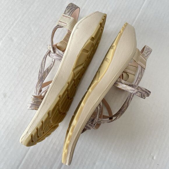 Chaco ZX/2 Cloud Dual Adjustable Straps Cushioned Sandals Womens US 12 Beige - Picture 4 of 12